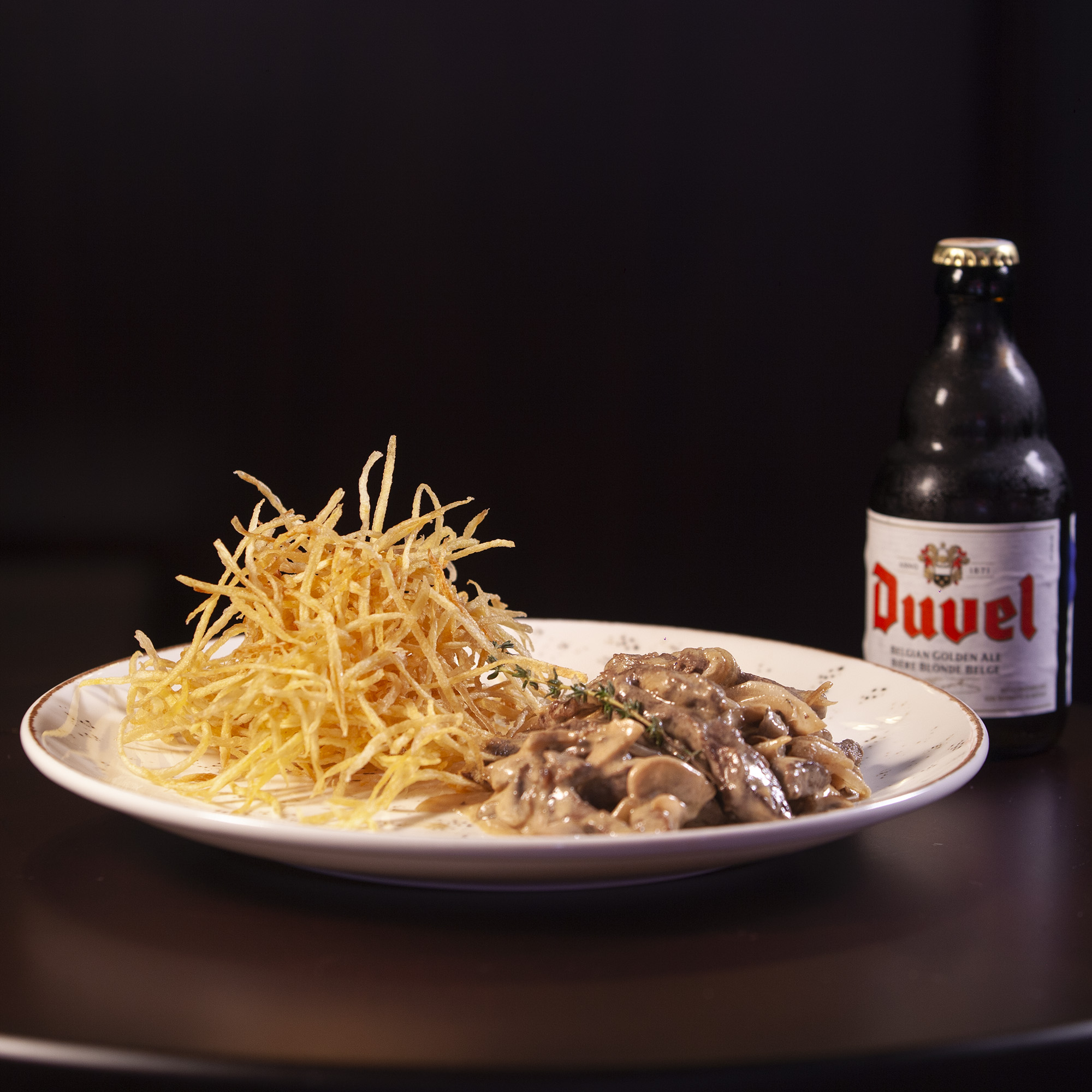 DUVEL & BEEF STROGANOFF